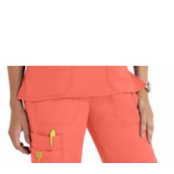 WonderWink Spread Good Cheer Scrub Pants style 5214 size XS ~ like new ~ - Picture 2 of 7